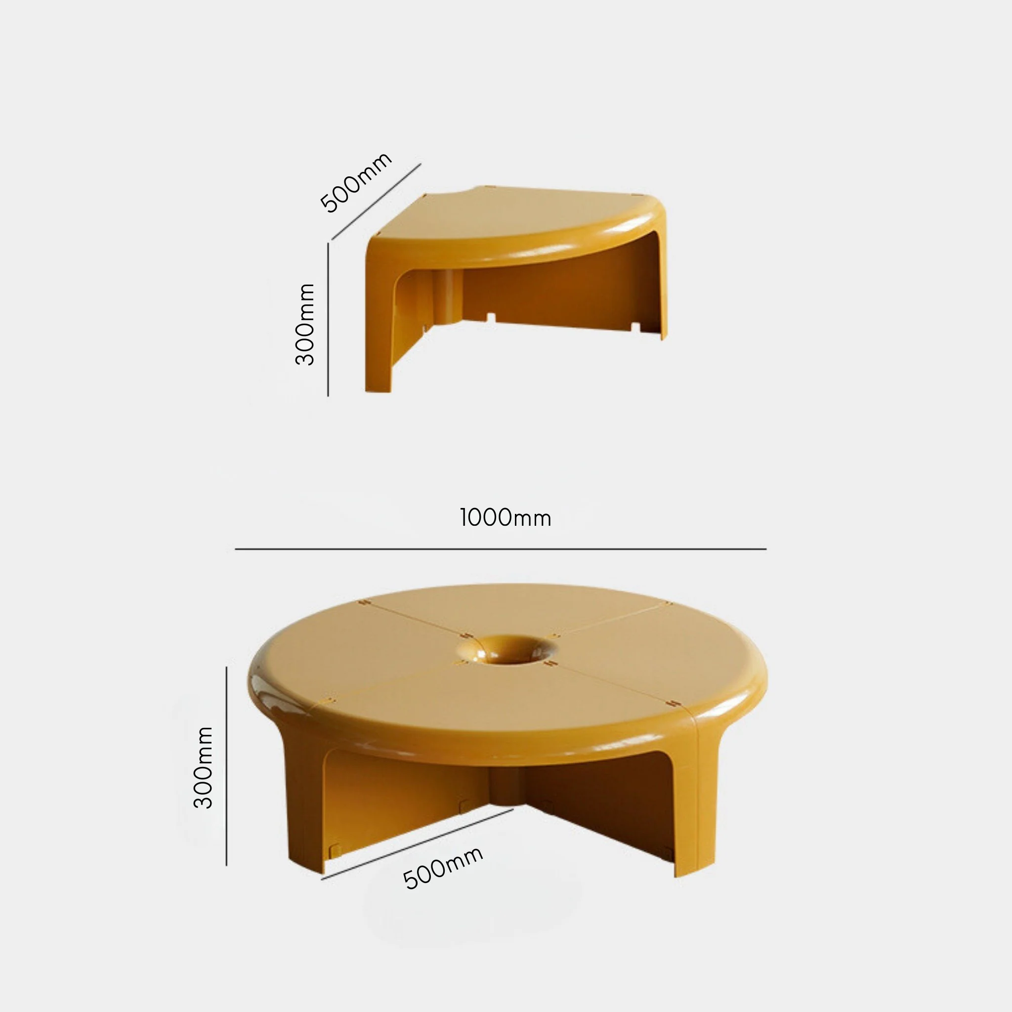 4 Piece Modular Plastic Table - Image 23