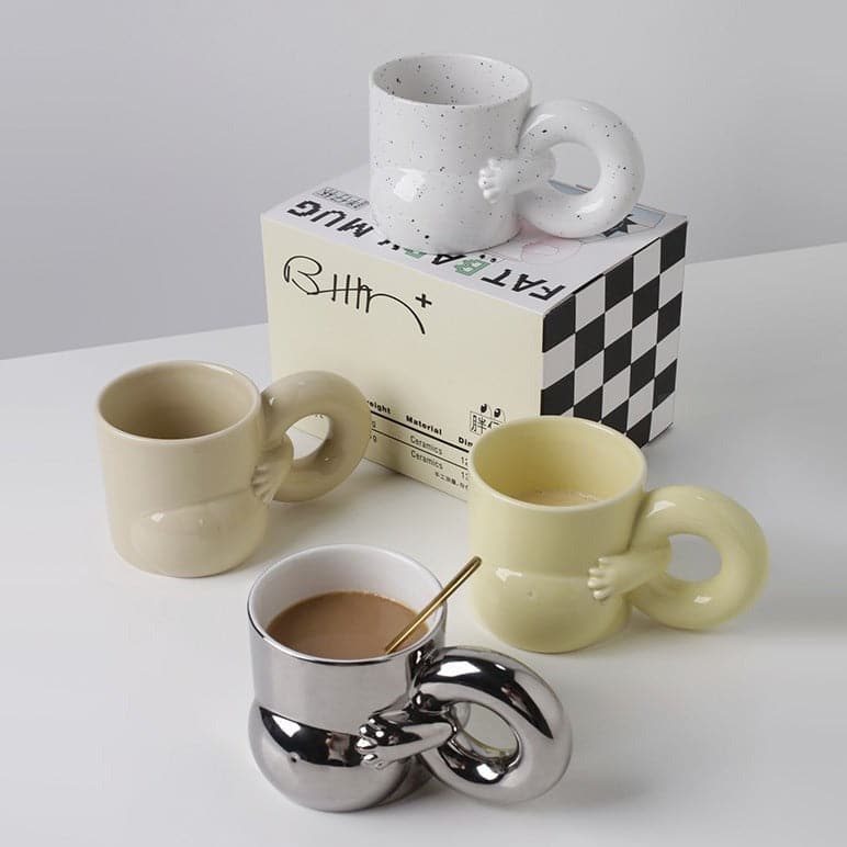 Ceramic Mug | White Baby Belly - Image 5
