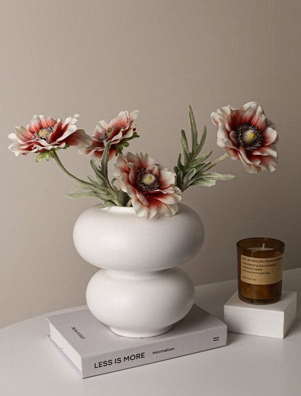 Ceramic Vase | Bubble Series - Short White - Image 3