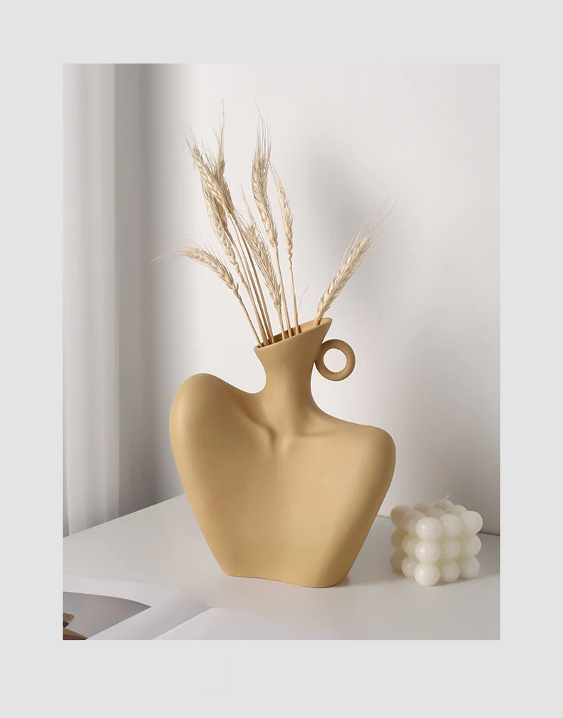 Ceramic Vase | Yellow Collarbones - Image 3