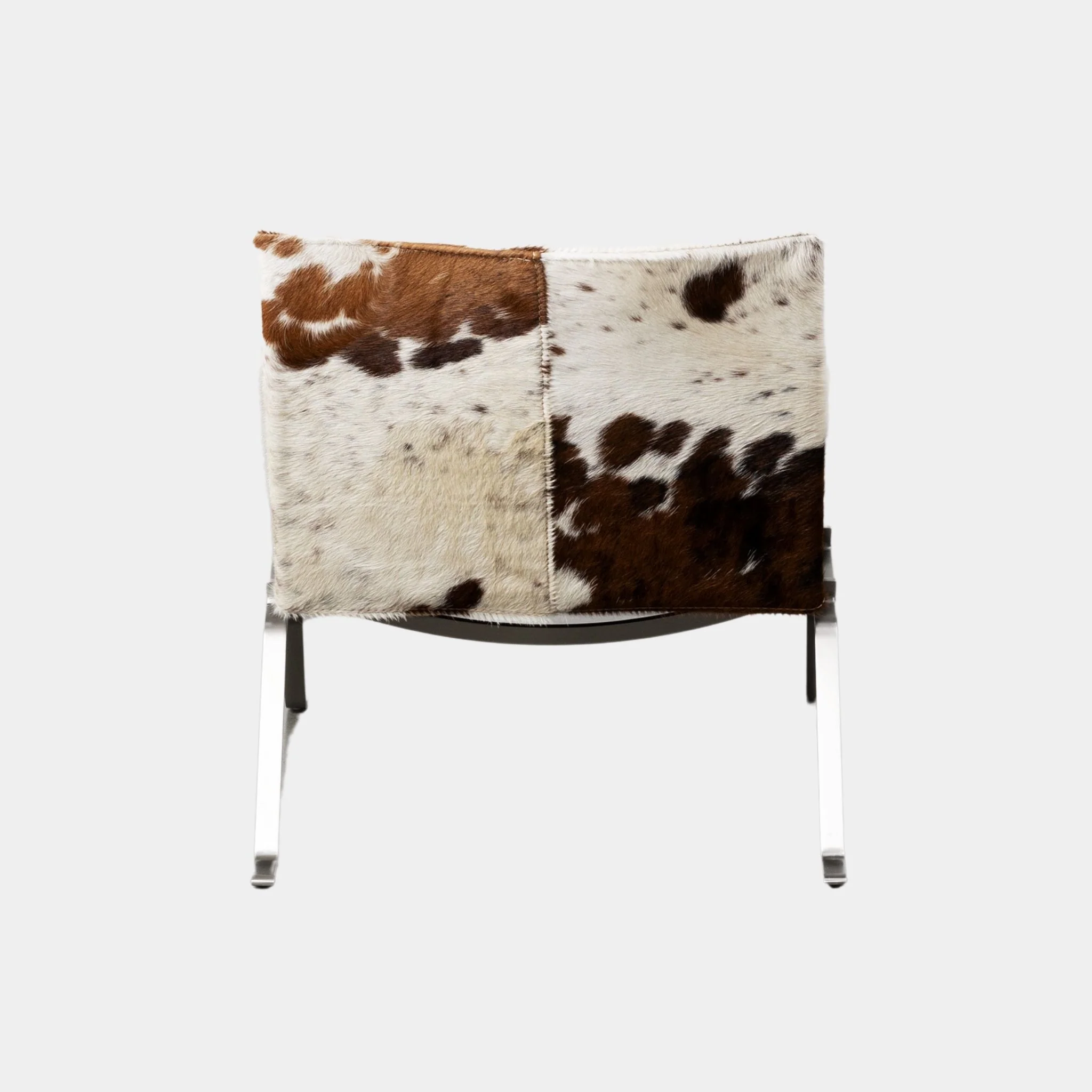 Cowhide Metal Lounge Chair - Image 4