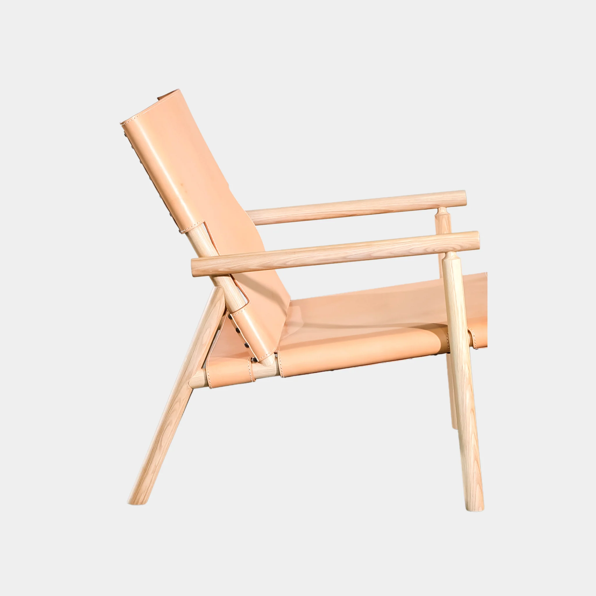 Ebony Leather Lounge Chair - Image 3