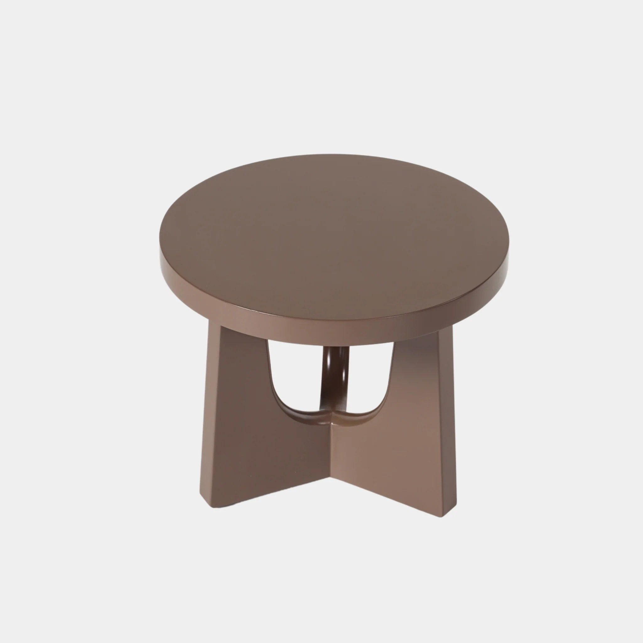Geometric Side Tables - Gloss Lacquered Wood - Image 4