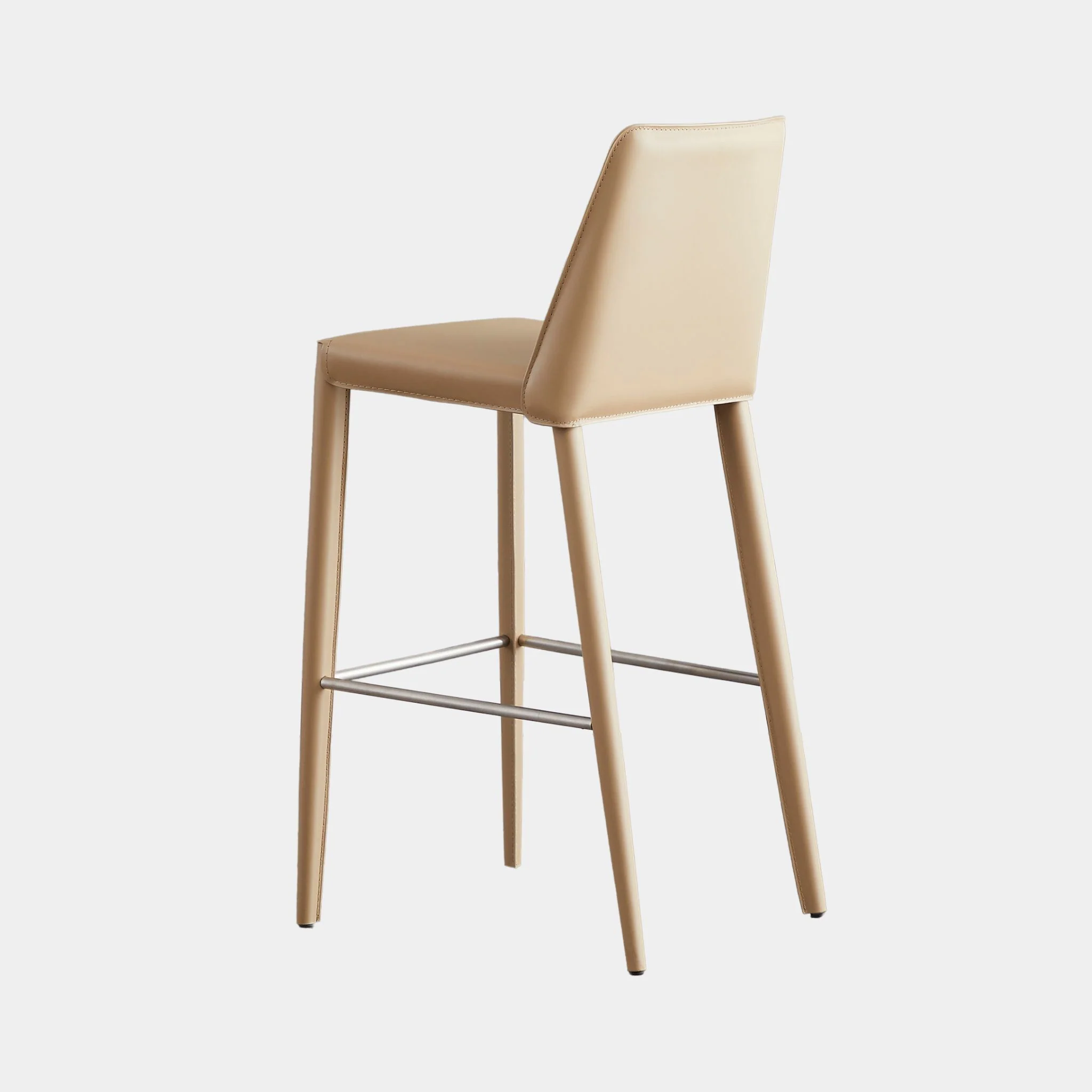 Henry Leather Bar Stool - Image 4