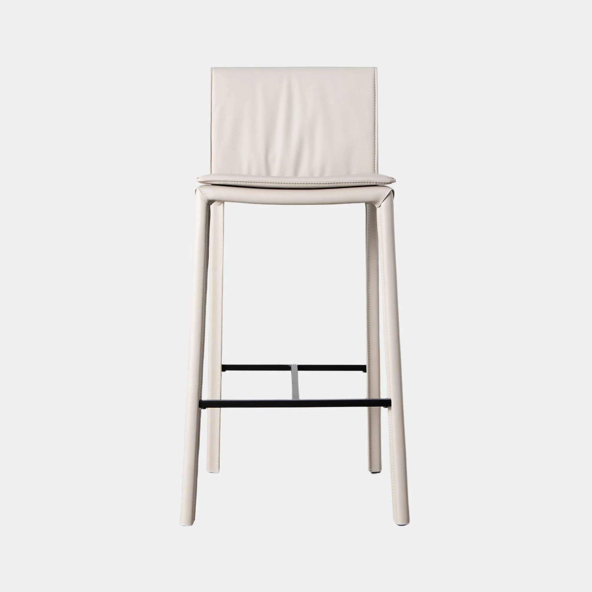 Mateo Leather Bar Stool - Image 3