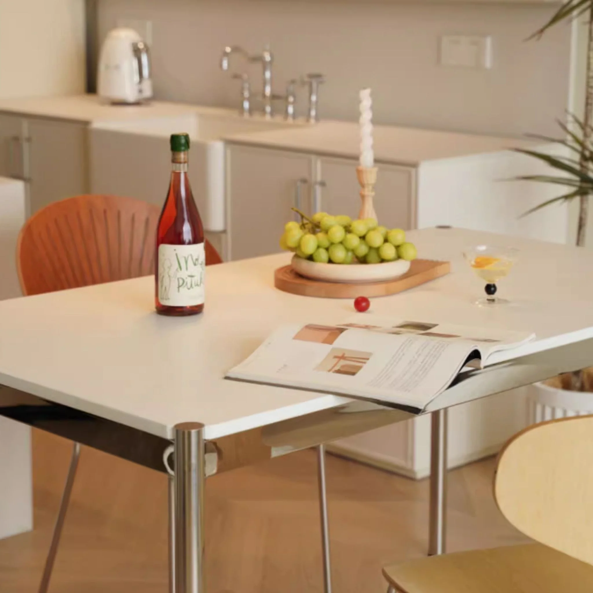 Minimalist Stainless Steel Dining Table - Image 11