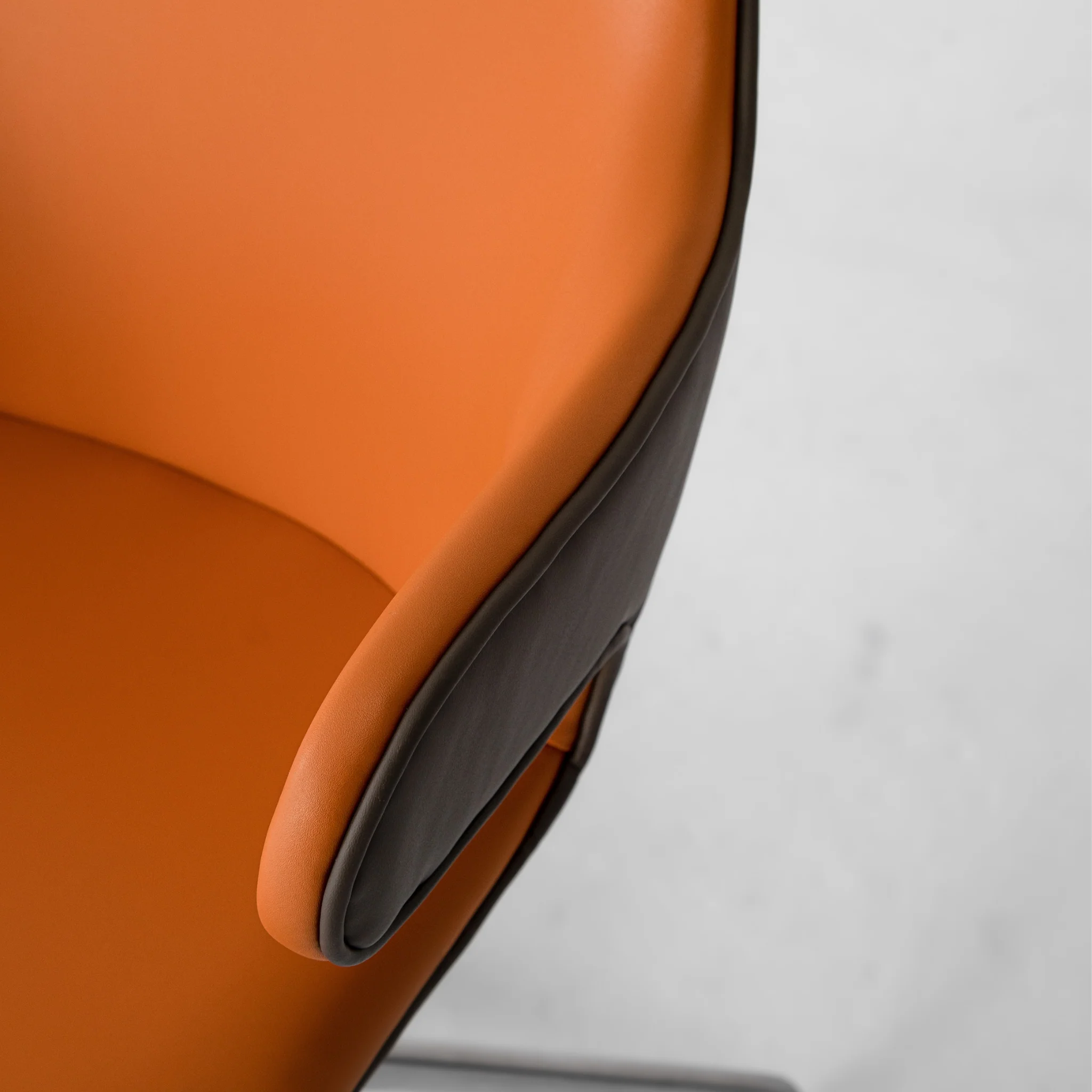 Percy Leather Swivel Chair - Image 2