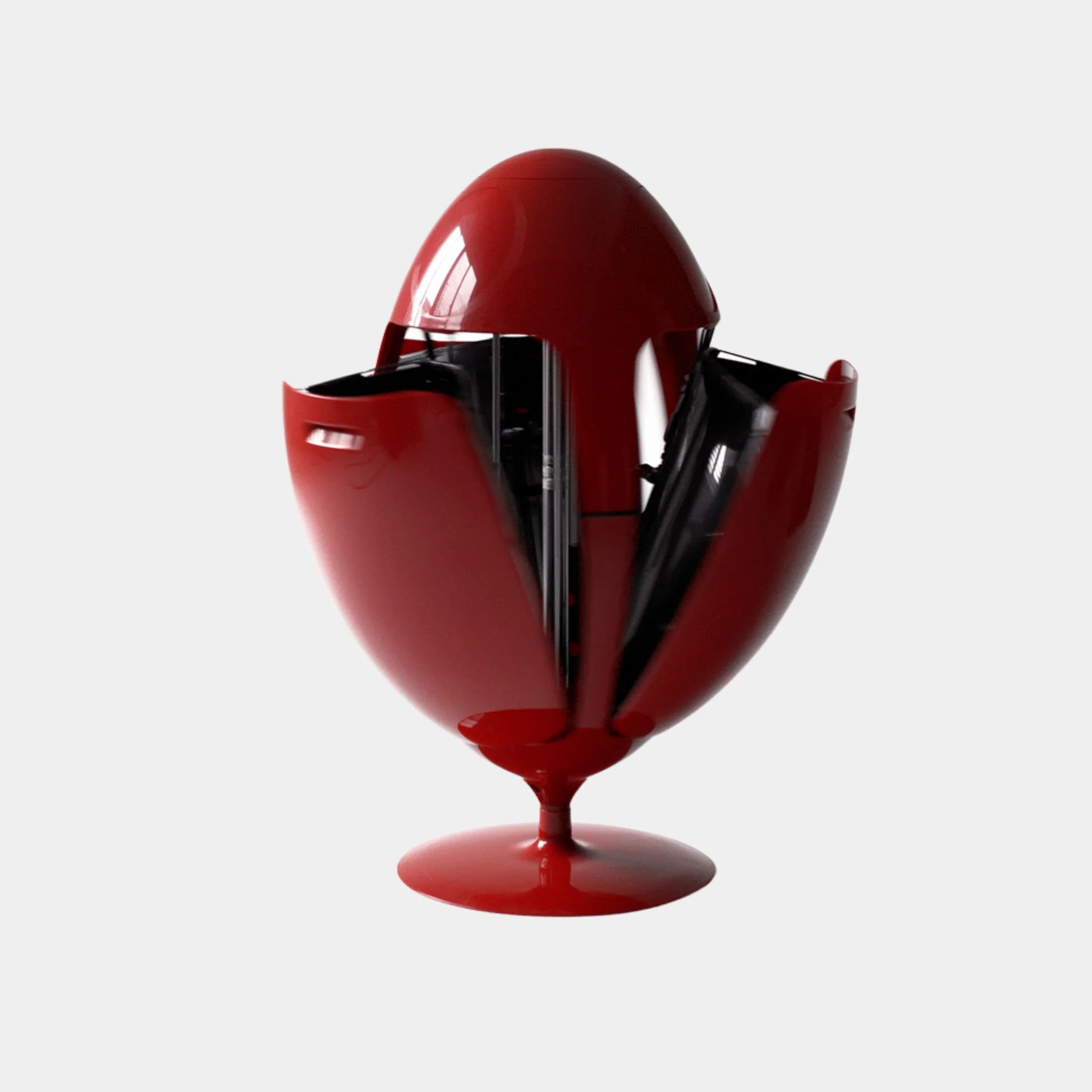 Sculptural Retro Bin Station - Image 2