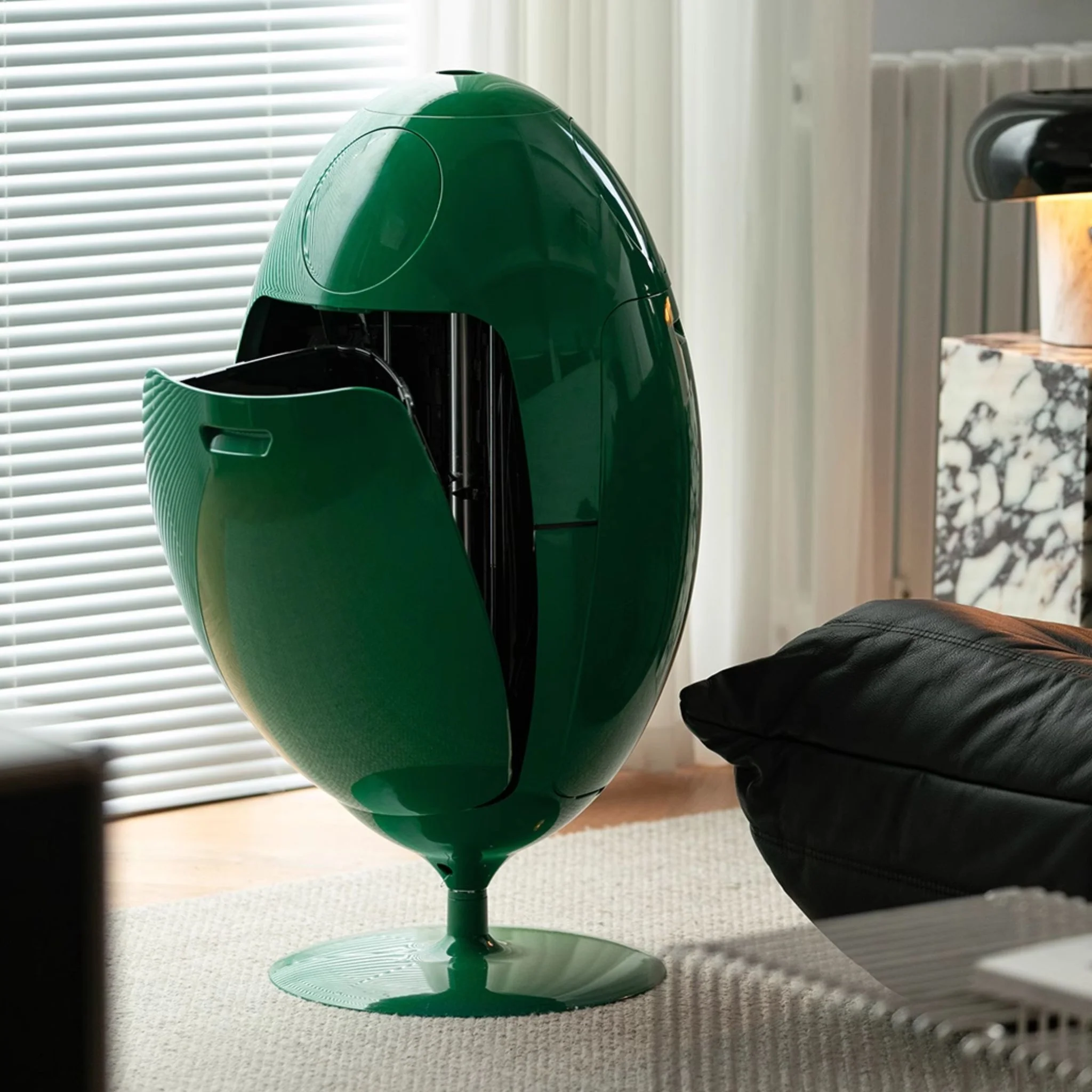 Sculptural Retro Bin Station - Image 8