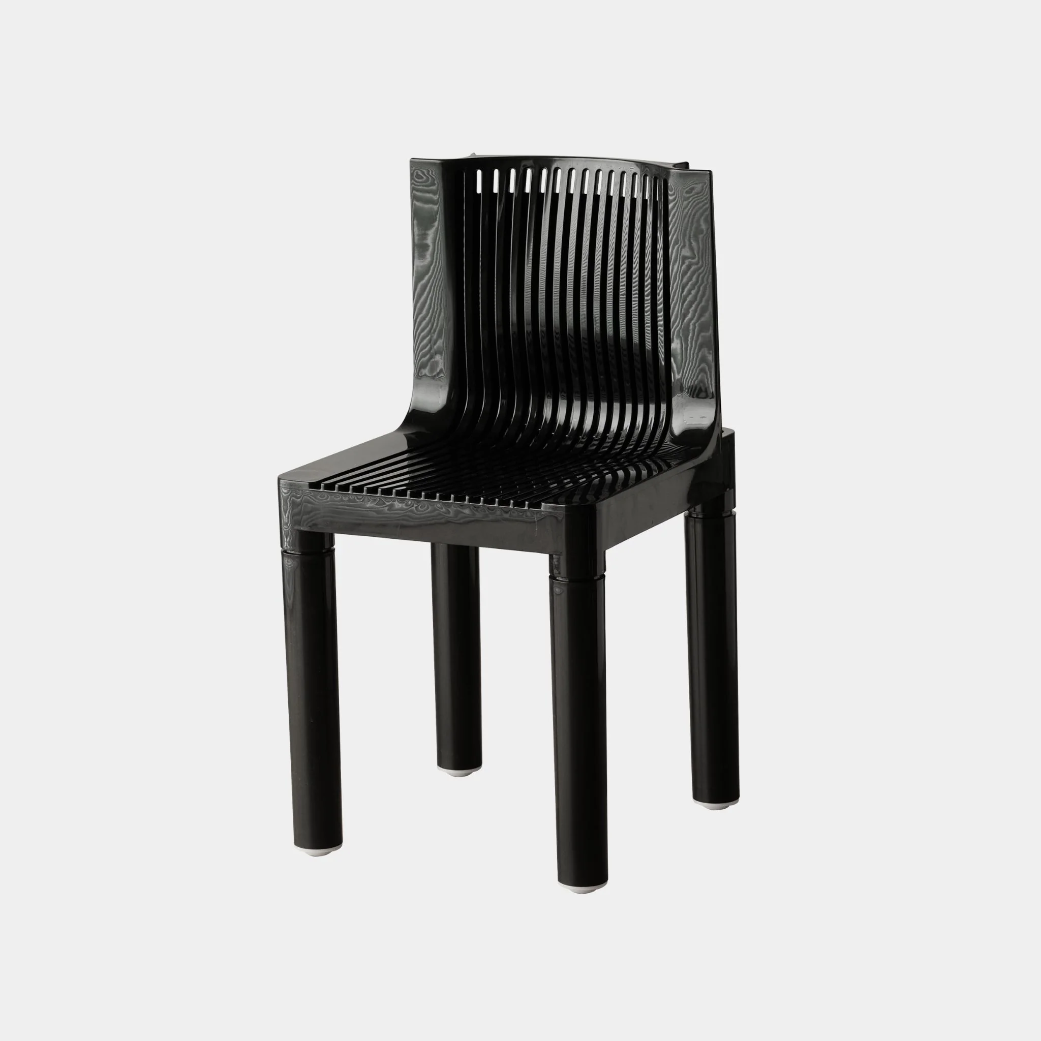 Slatted Plastic Dining Chair - Image 16