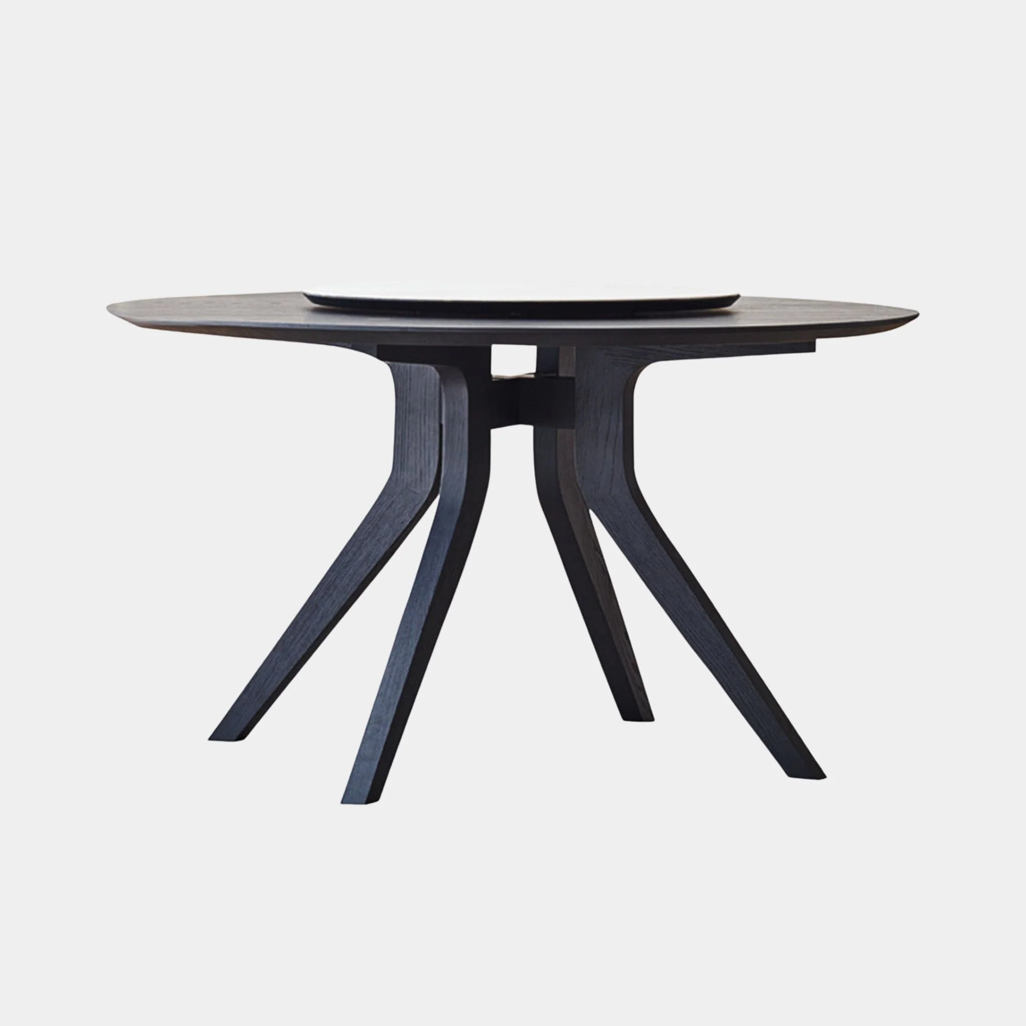 Teramo Circular Dining Table in Black | Clearance