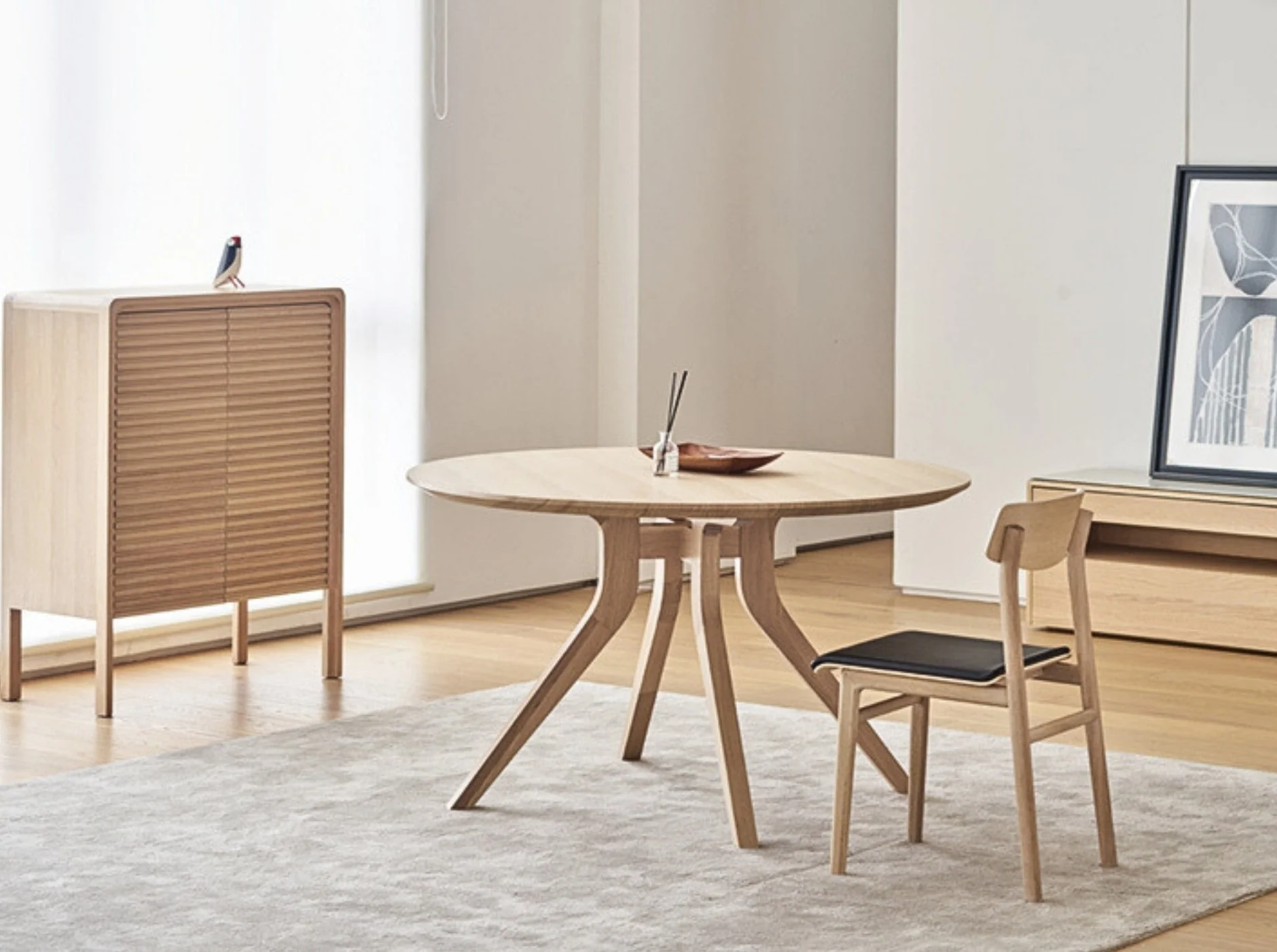 Teramo Circular Dining Table in Black | Clearance - Image 14