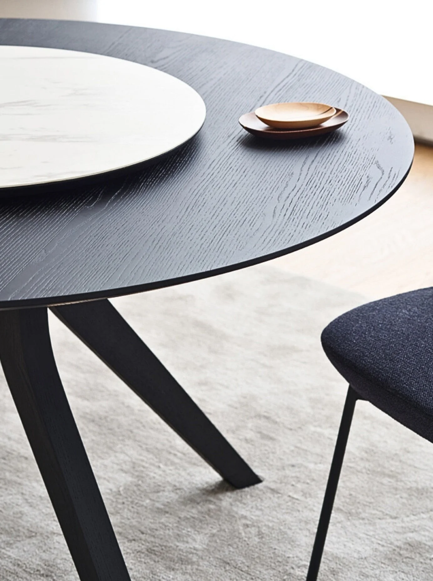 Teramo Circular Dining Table in Black | Clearance - Image 8