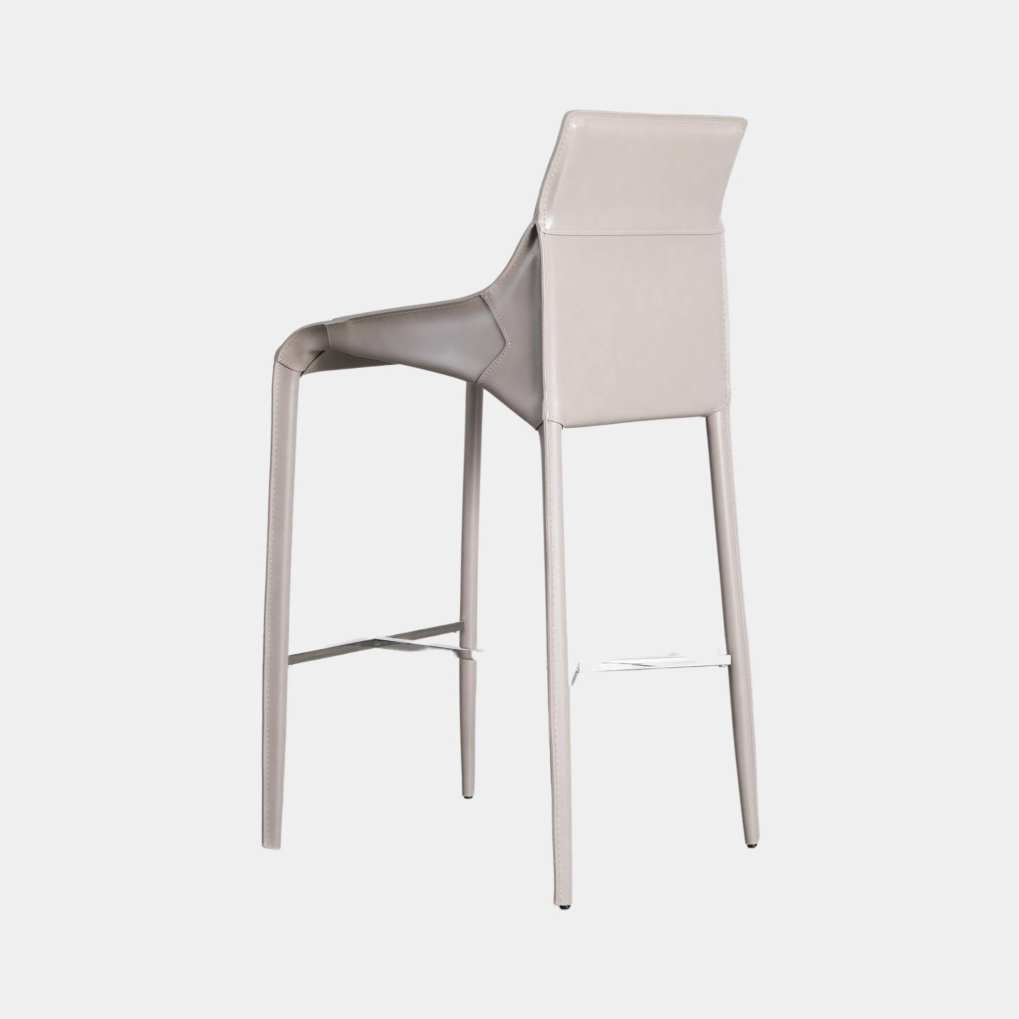 Theo Leather Bar Stool - Image 5