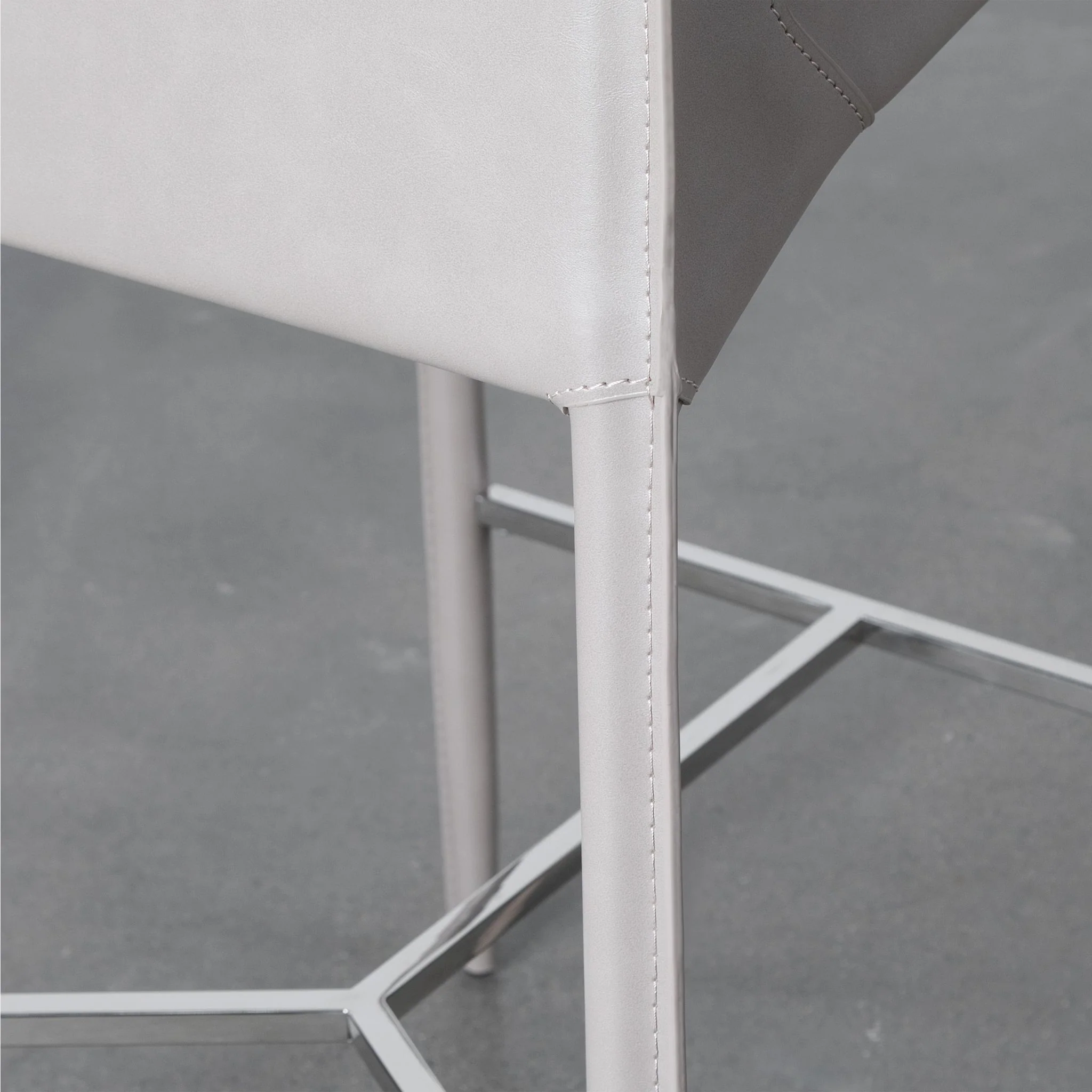Theo Leather Bar Stool - Image 9